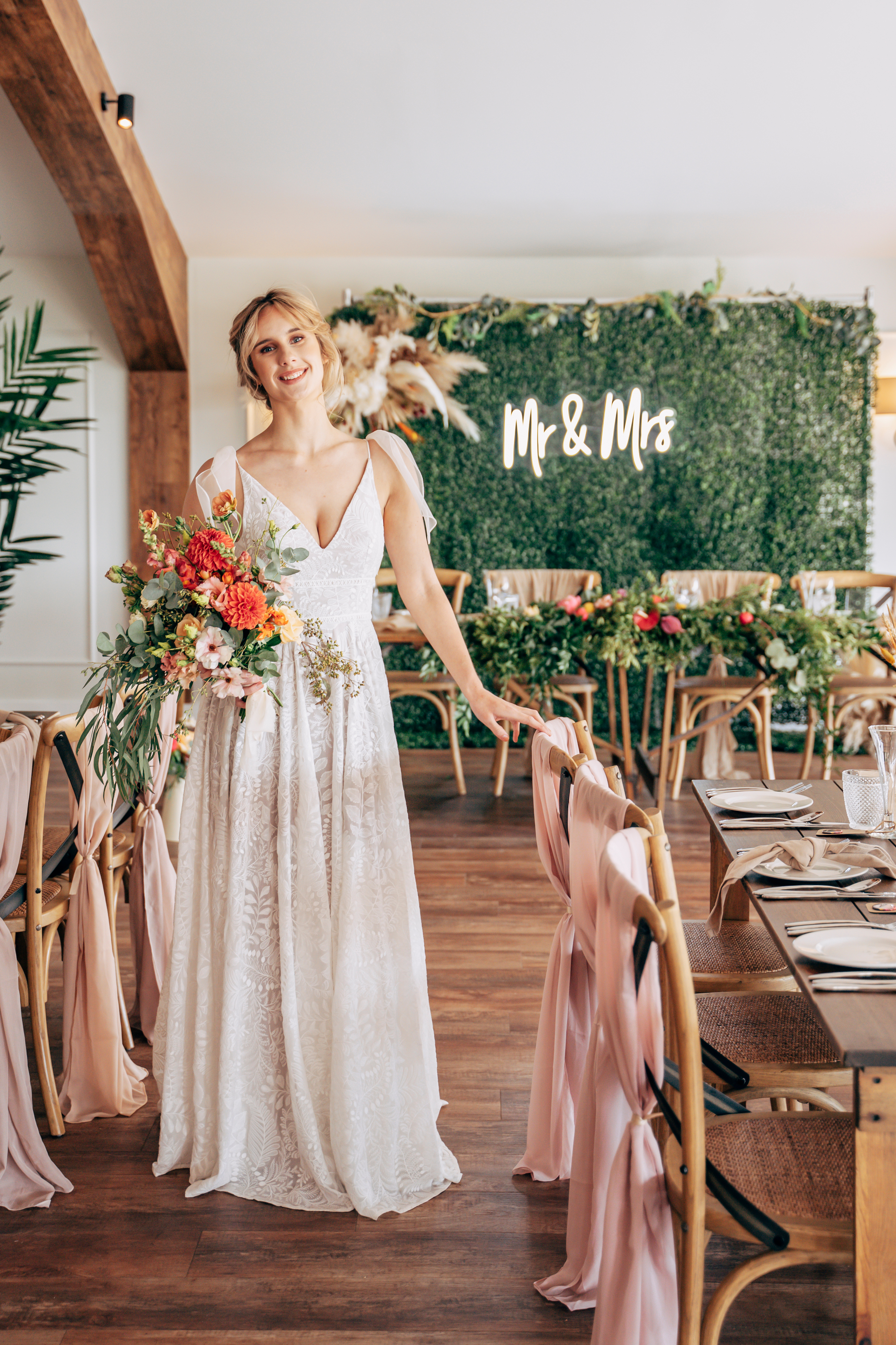 Bold & Bright Wedding Inspiration at Basset Down Complex,